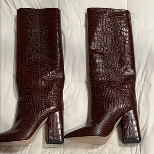 Gorgeous Pair of Brown Anja Paris Texas Knee High Boots